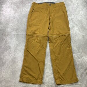 Mountain Hardwear Castil Convertible Pants Mens 33x28 Brown Hiking Outdoor Nylon